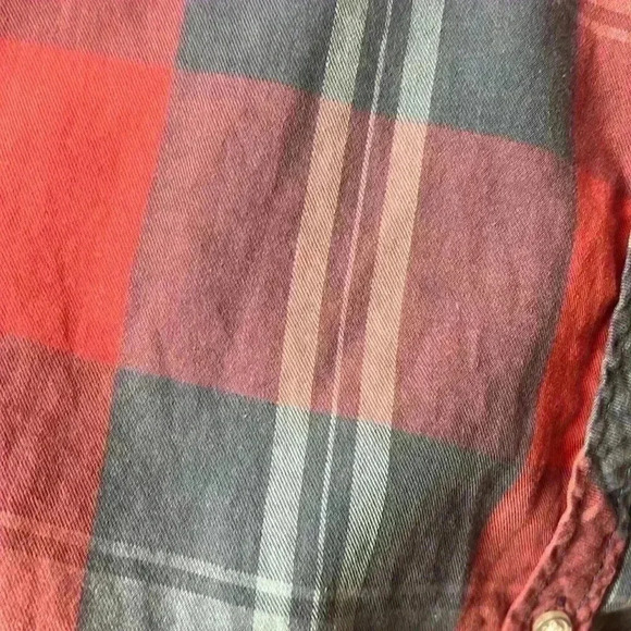 Dizzy Lizzy Long Sleeve Plaid 100% Cotton Button Down Top Size Small - Picture 6 of 7